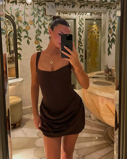 Ärmelloses Mini-Kleid