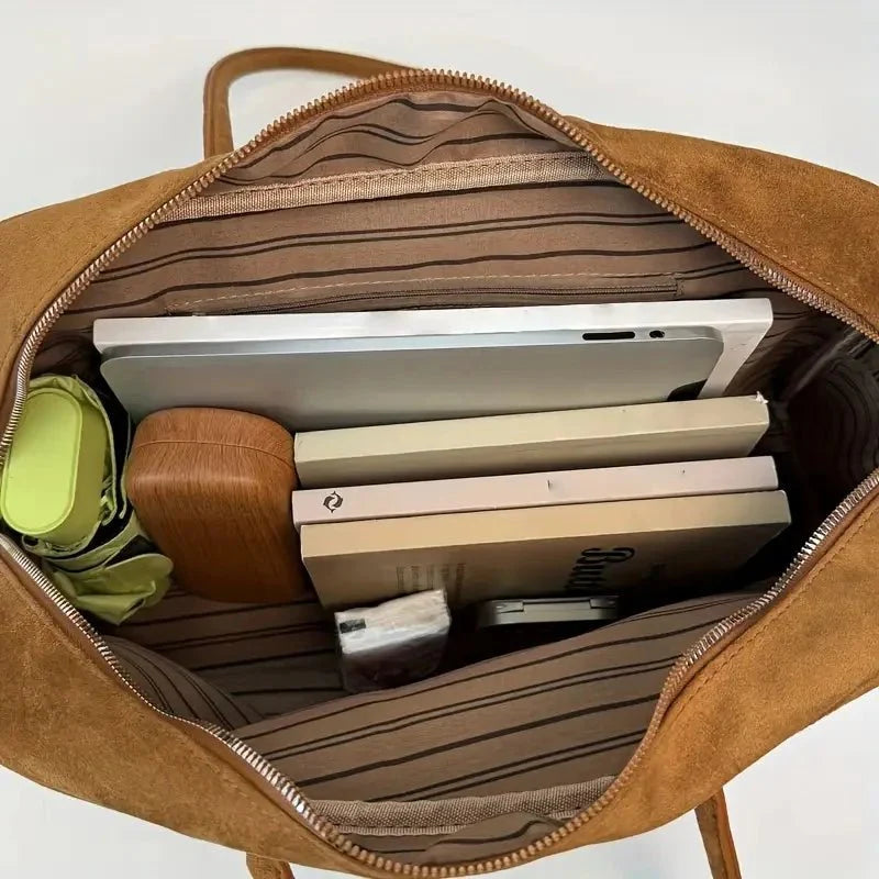 Beatrice Vintage-Leder-Laptop-Tote