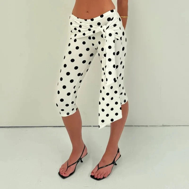 Amalia Caprihose mit Polka Dots