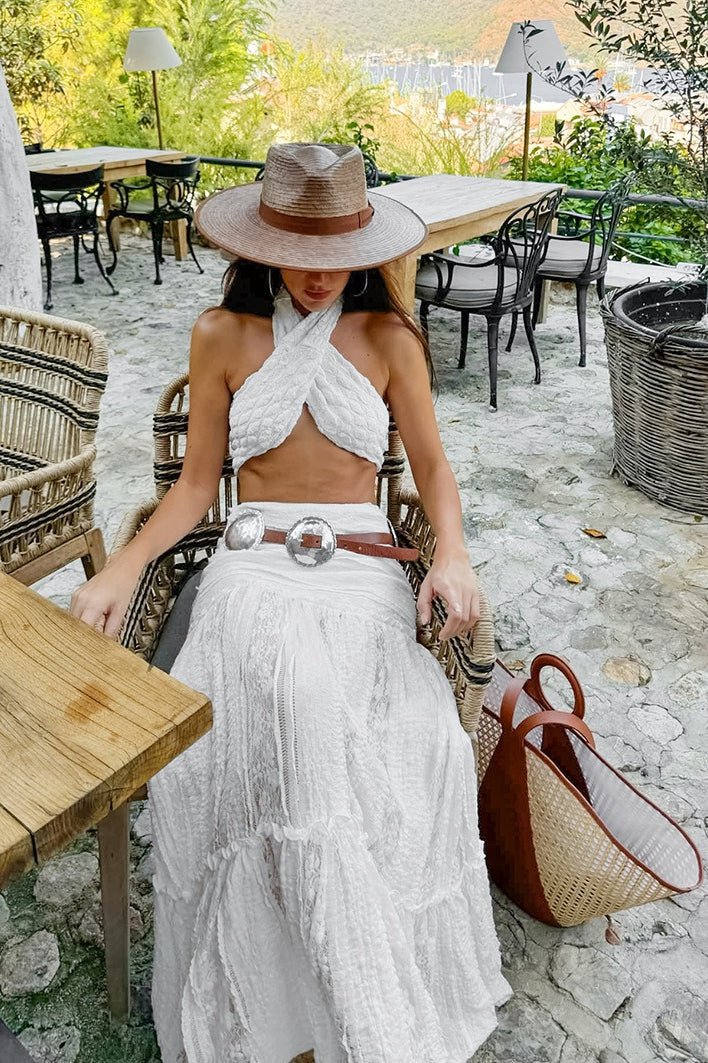 Brianna Tiered Lace Maxi Skirt