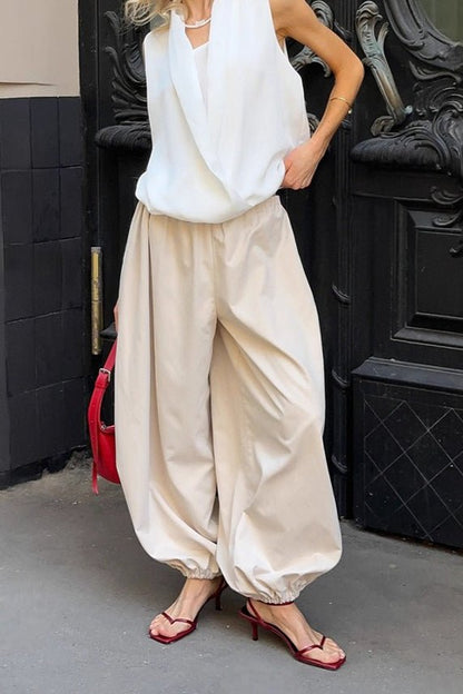 Inga Baggy-Hose mit elastischem Bund
