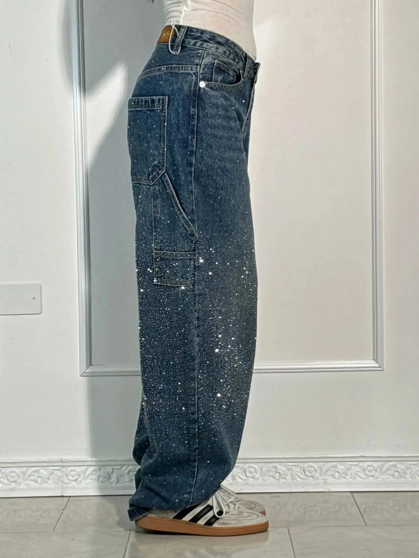 Jeremy Weite Jeanshose mit aufgesetzten Taschen