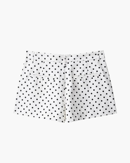 Jillian Polka Dot Mid-Rise Shorts