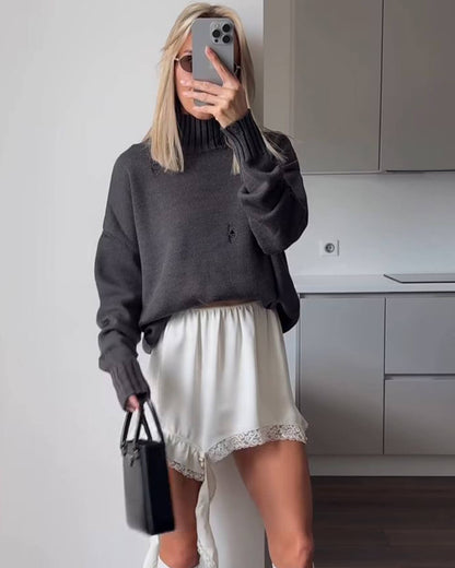 Susan Satin Asymmetrischer Midirock