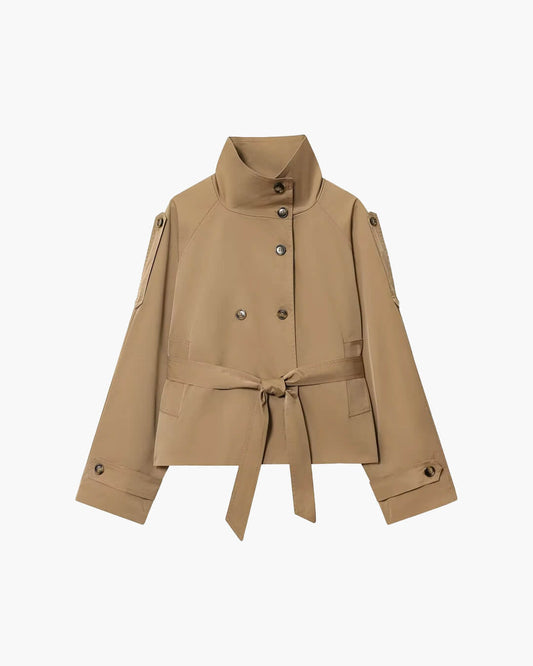Marlene Cropped Trenchcoat