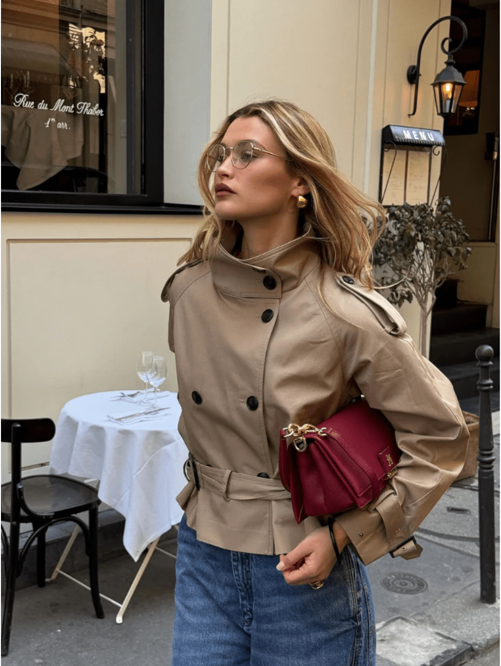 Marlene Cropped Trenchcoat