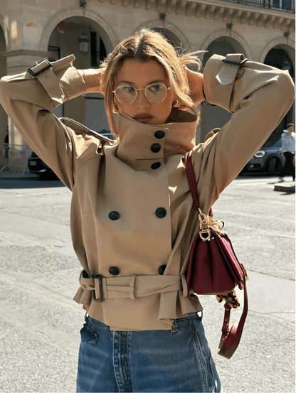 Marlene Cropped Trenchcoat