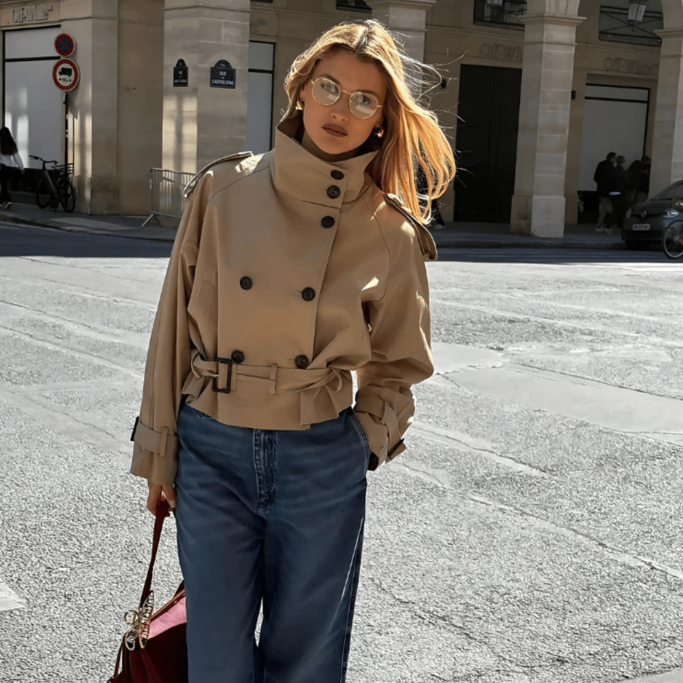 Marlene Cropped Trenchcoat