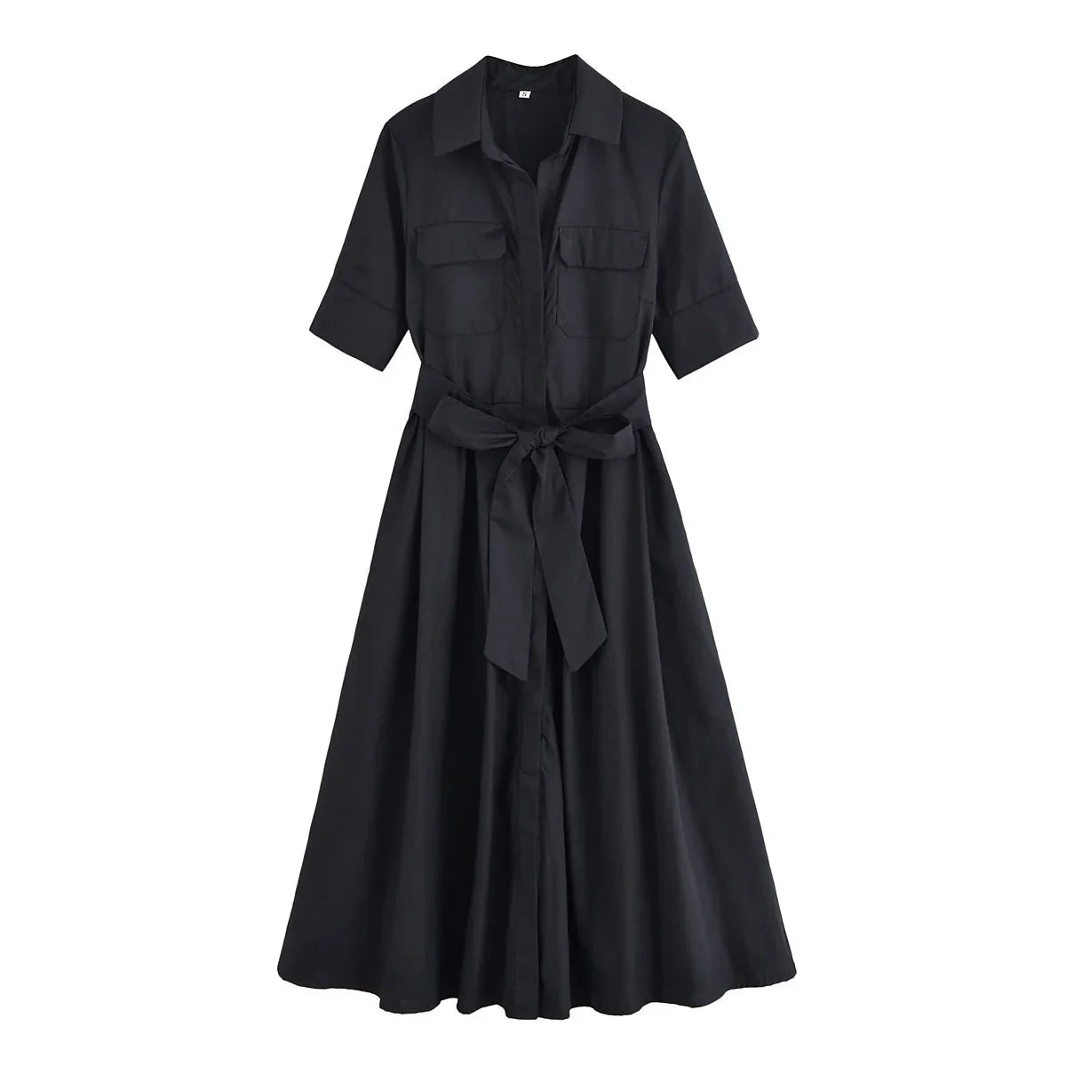 Ariane Hemdblusenkleid midi mit Gürtel