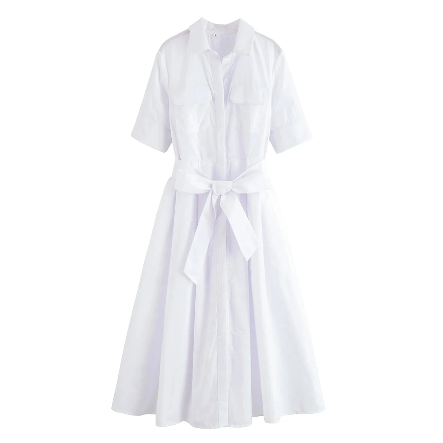 Ariane Hemdblusenkleid midi mit Gürtel
