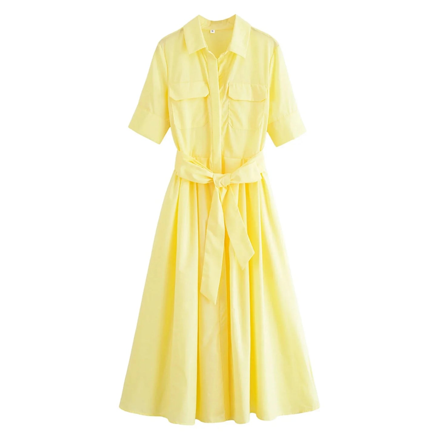 Ariane Hemdblusenkleid midi mit Gürtel