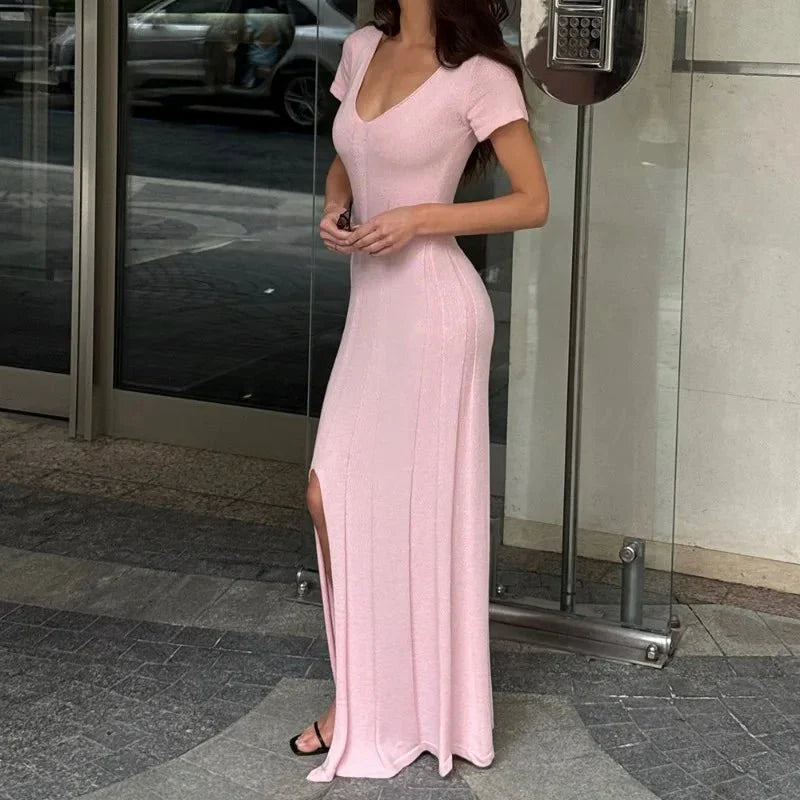 Bernadette Rib-Knit Maxi Dress