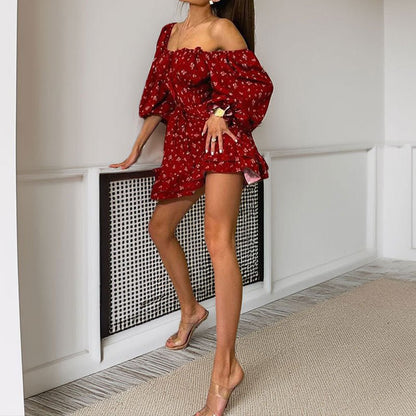 Bianca Off-Shoulder Ruffle Mini Dress