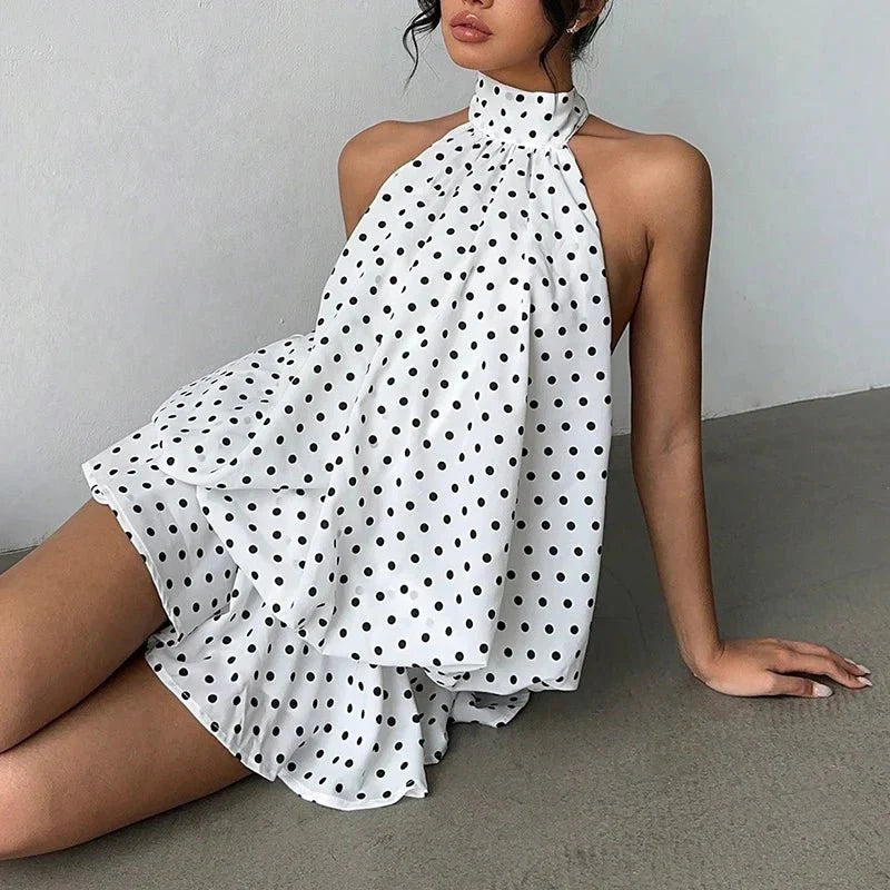 Eden Halterneck Backless Mini Dress