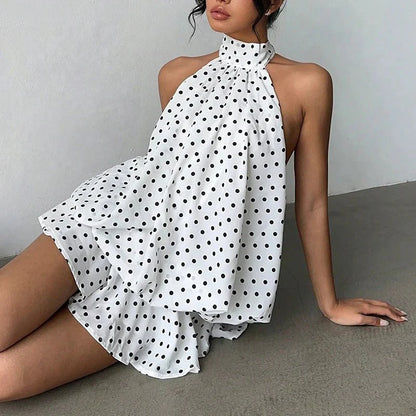 Eden Halterneck Backless Mini Dress