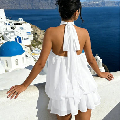 Eden Halterneck Backless Mini Dress