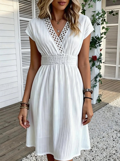 Ilaria V-Neck Lace Dress