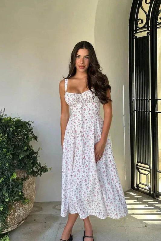 Isabella Korsett-Midi-Kleid