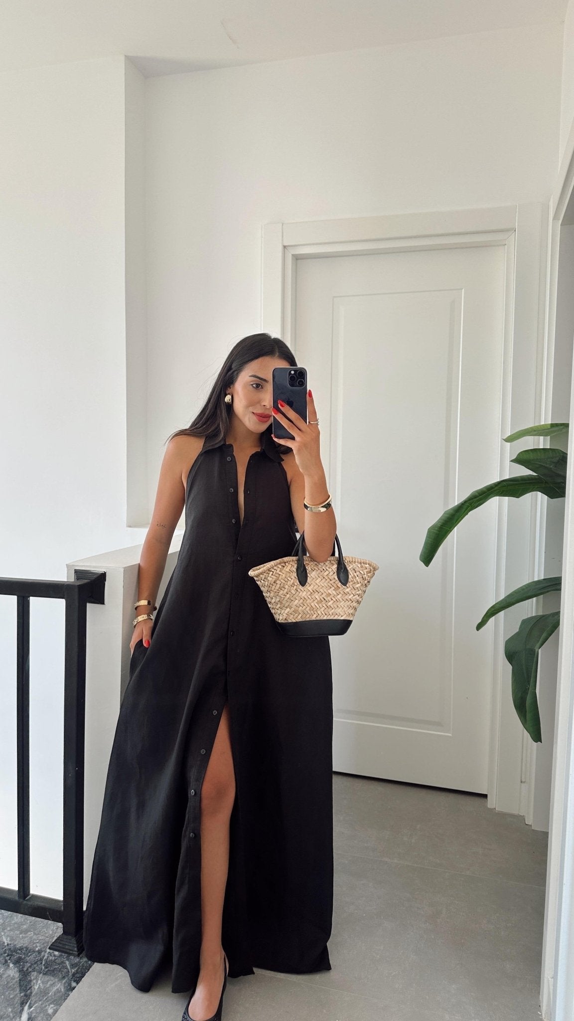 Kaya Halter Neck Maxi Dress Elegant Maxi Dress