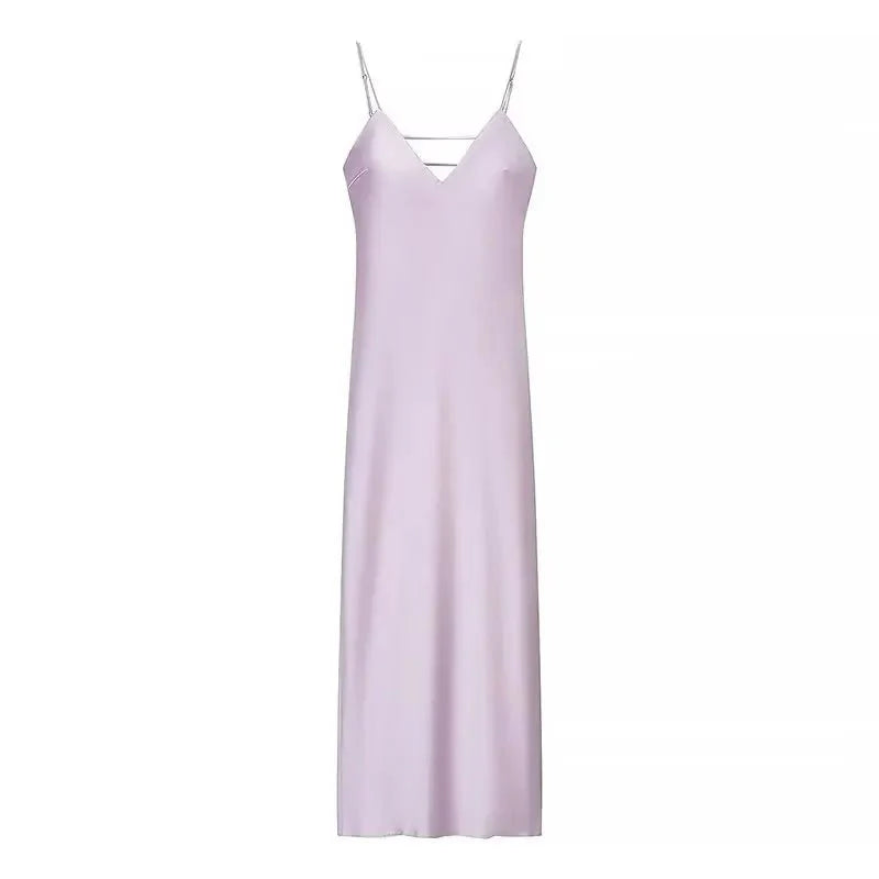 Kirra Satin Backless Maxi Dress