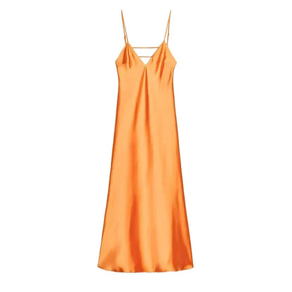 Kirra Satin Backless Maxi Dress