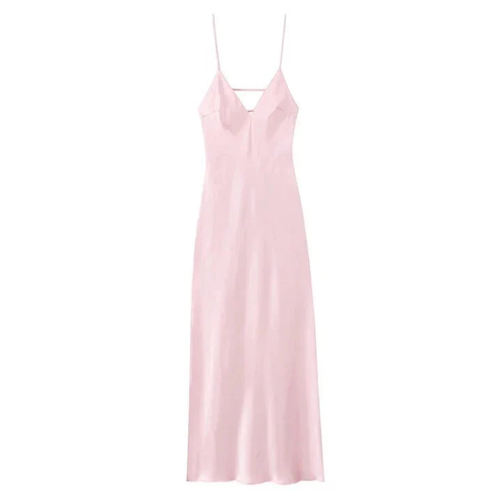 Kirra Satin Backless Maxi Dress