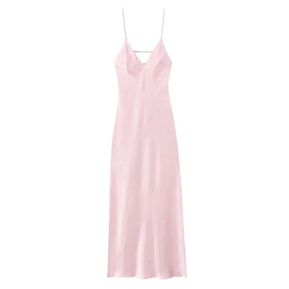 Kirra Satin Backless Maxi Dress