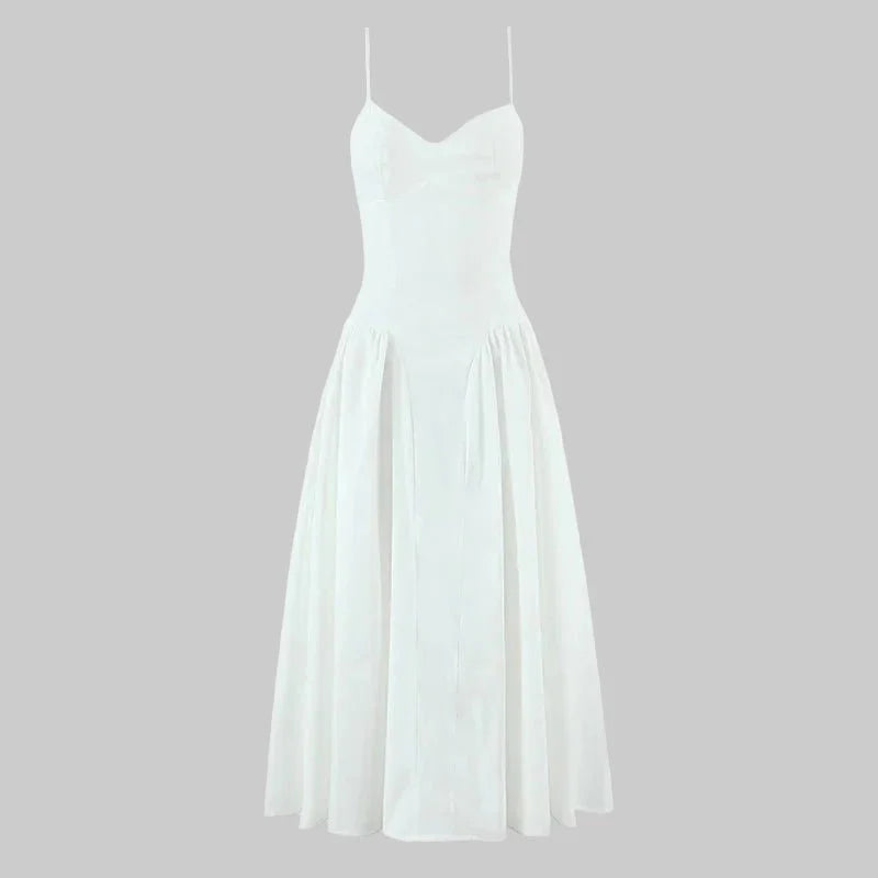 Luciana Dungaree Midi Dress