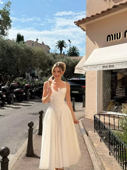 Luciana Dungaree Midi Dress