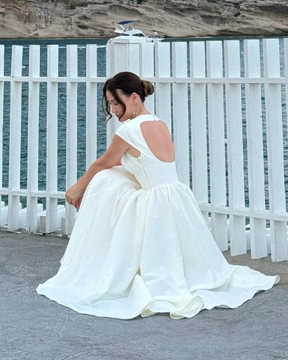 Rosalind Midikleid ohne Ärmel mit Cut-outs