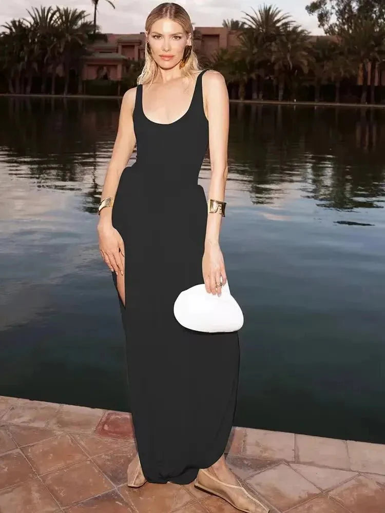 Sienna Maxi-Kleid mit hohem Schlitz
