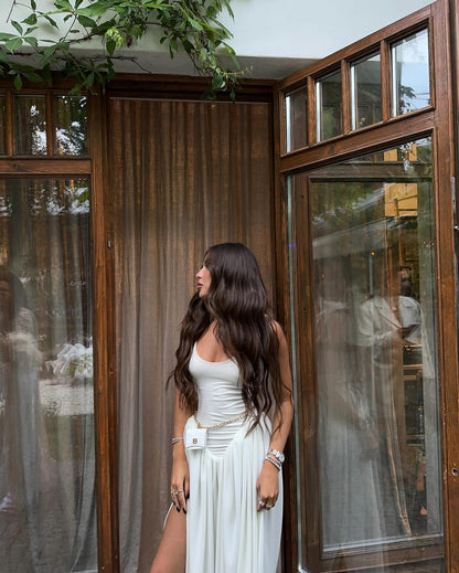 Sienna Maxi-Kleid mit hohem Schlitz