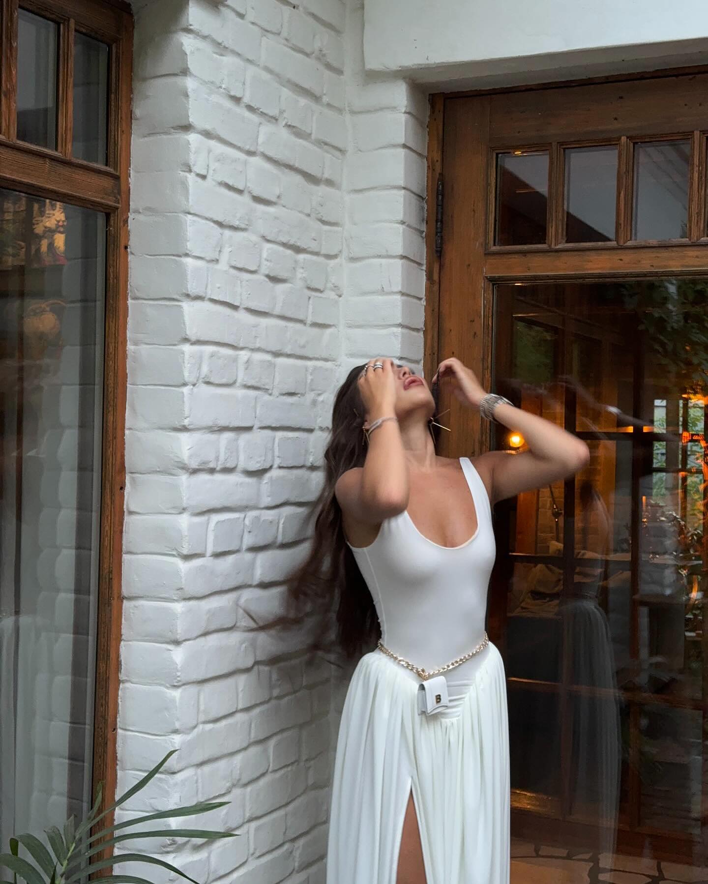 Sienna Maxi-Kleid mit hohem Schlitz