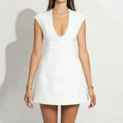 Vivienne Minikleid mit tiefem V-Ausschnitt