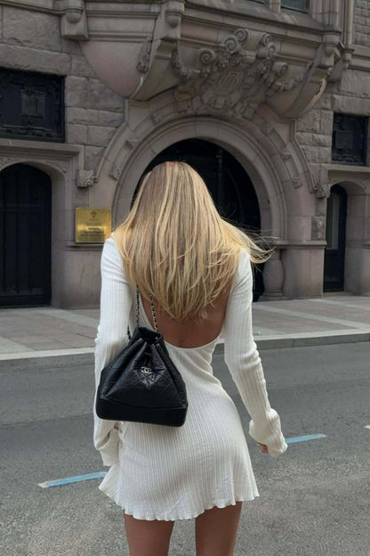 Backless mini dress