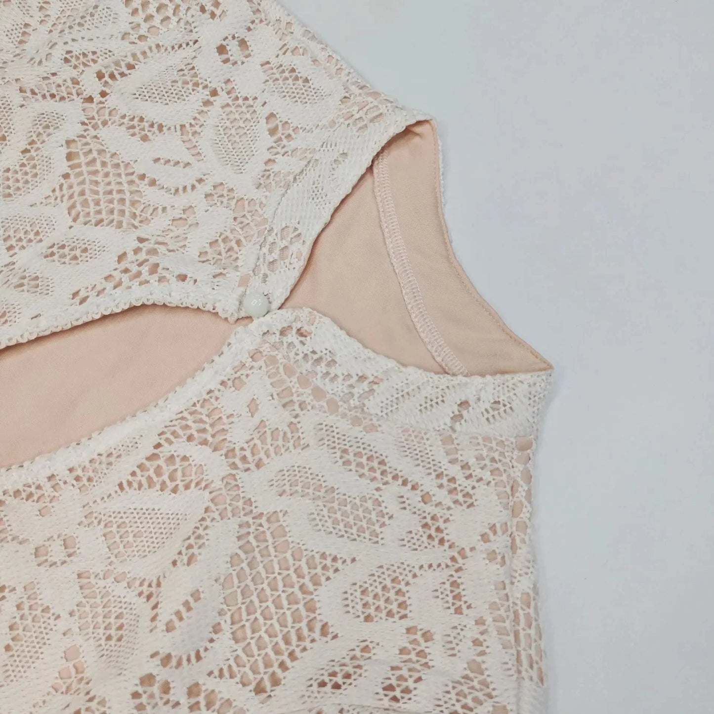 Cut-Out Lace Mini Dress