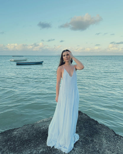 Rückenfreies Maxi-Kleid