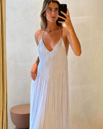 Rückenfreies Maxi-Kleid