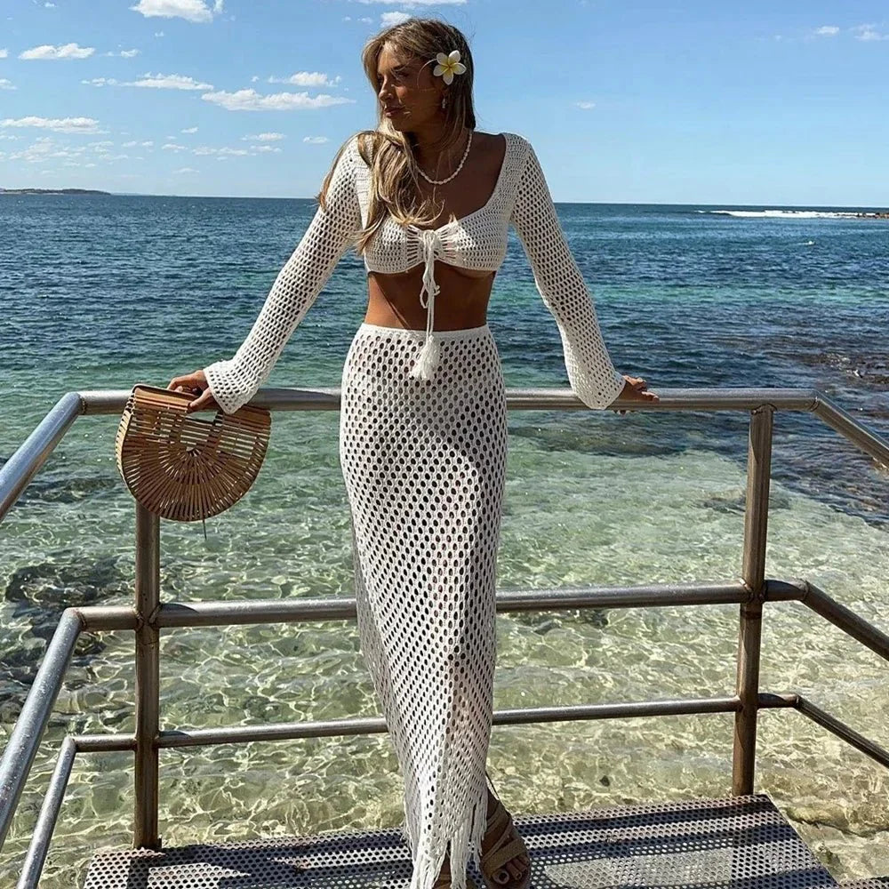 Anisa Häkel-Strandrock-Set
