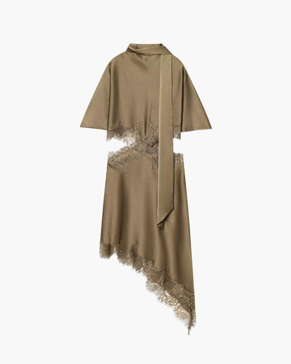 Bianca Cut-Out Satin Mini Dress