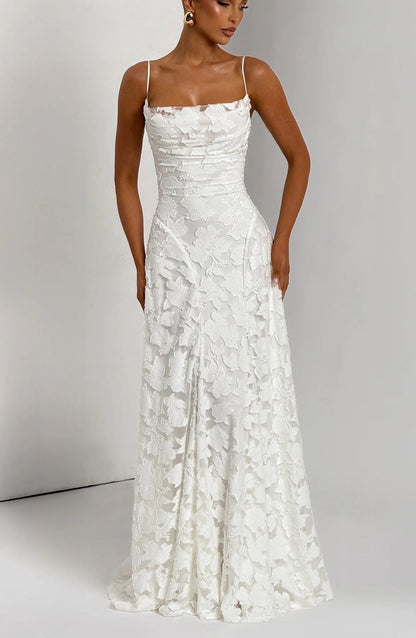 Briella Floral Print Sleeveless Maxi Dress