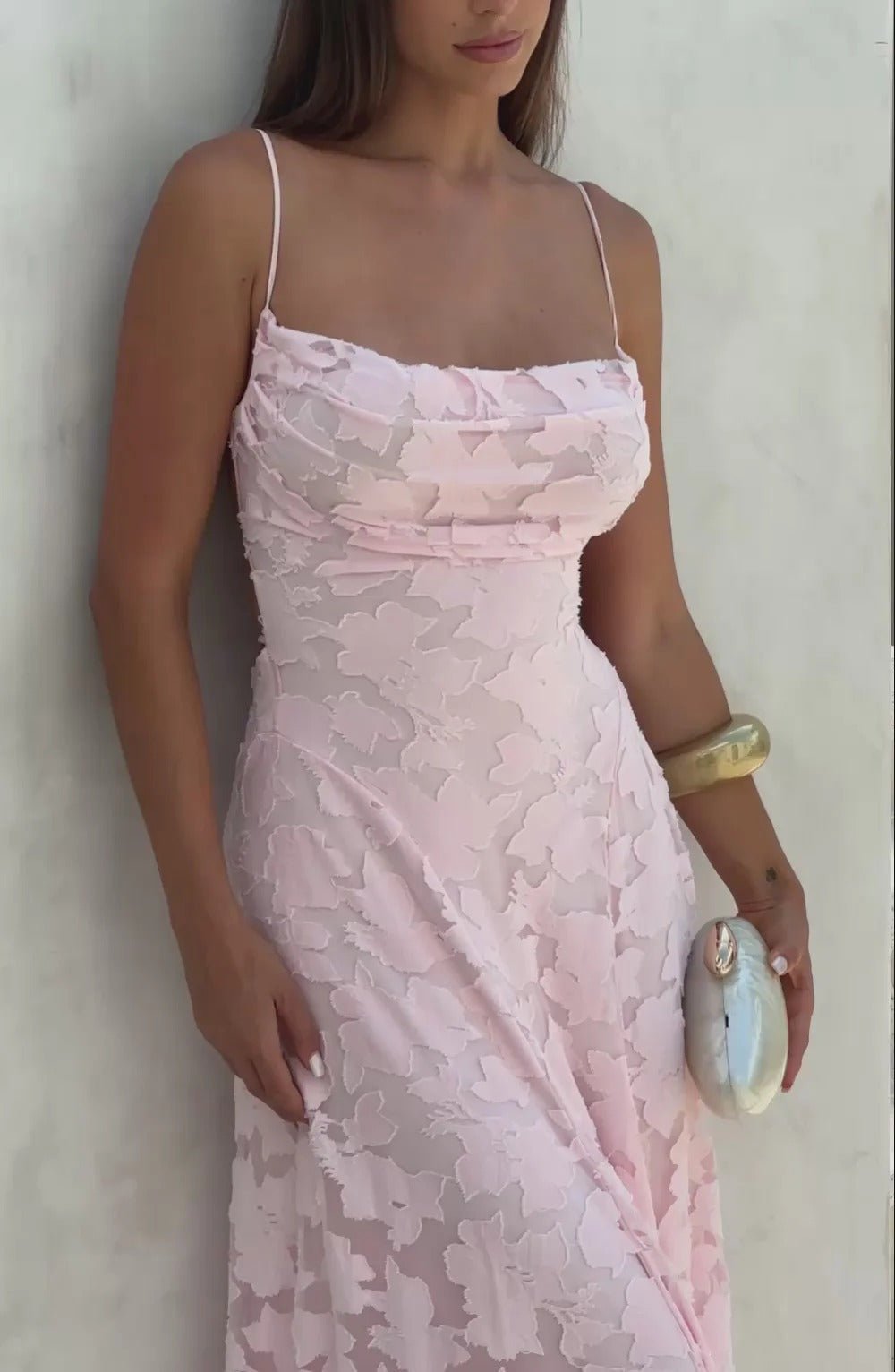Briella Floral Print Sleeveless Maxi Dress