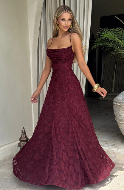 Briella Floral Print Sleeveless Maxi Dress