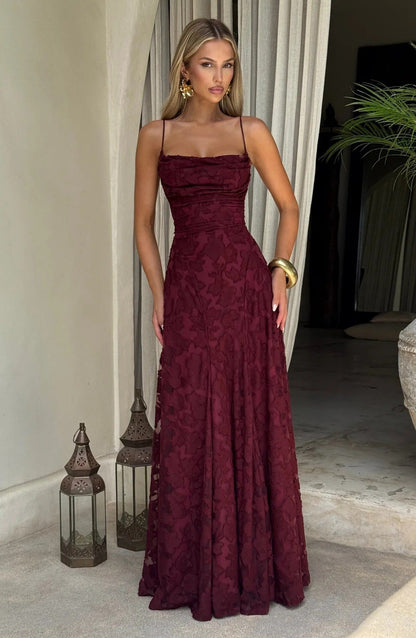 Briella Floral Print Sleeveless Maxi Dress