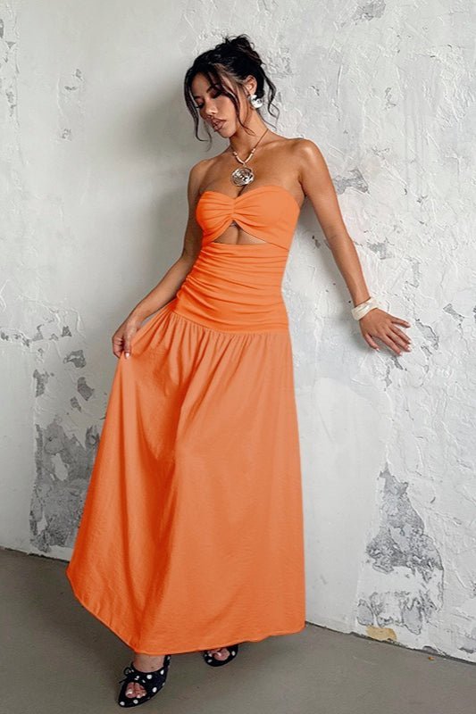 Camilla Cut-Out Off-The-Shoulder Maxi Dress