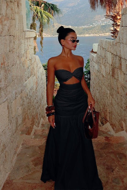 Camilla Cut-Out Off-The-Shoulder Maxi Dress