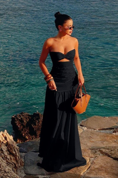 Camilla Cut-Out Off-The-Shoulder Maxi Dress