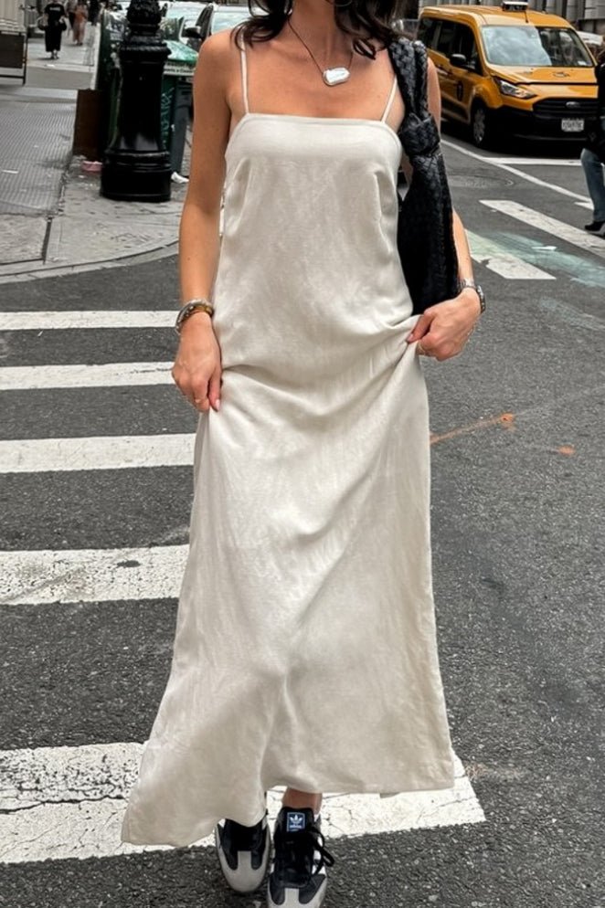 Charmy Square Neck Loose Maxi Dress
