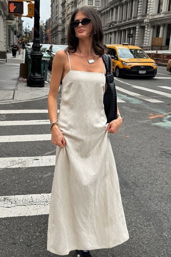 Charmy Square Neck Loose Maxi Dress