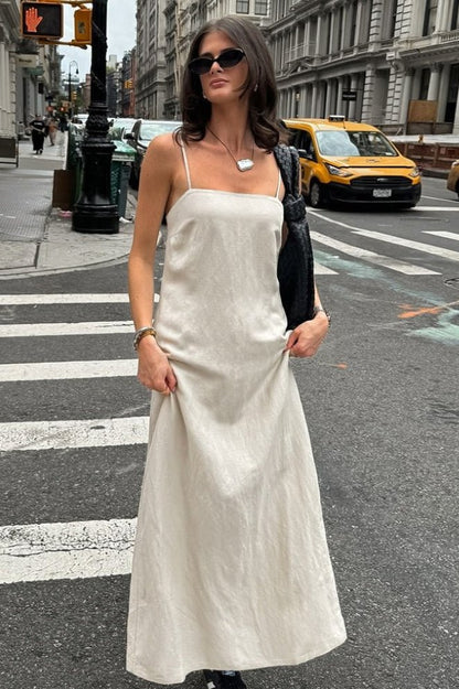 Charmy Square Neck Loose Maxi Dress